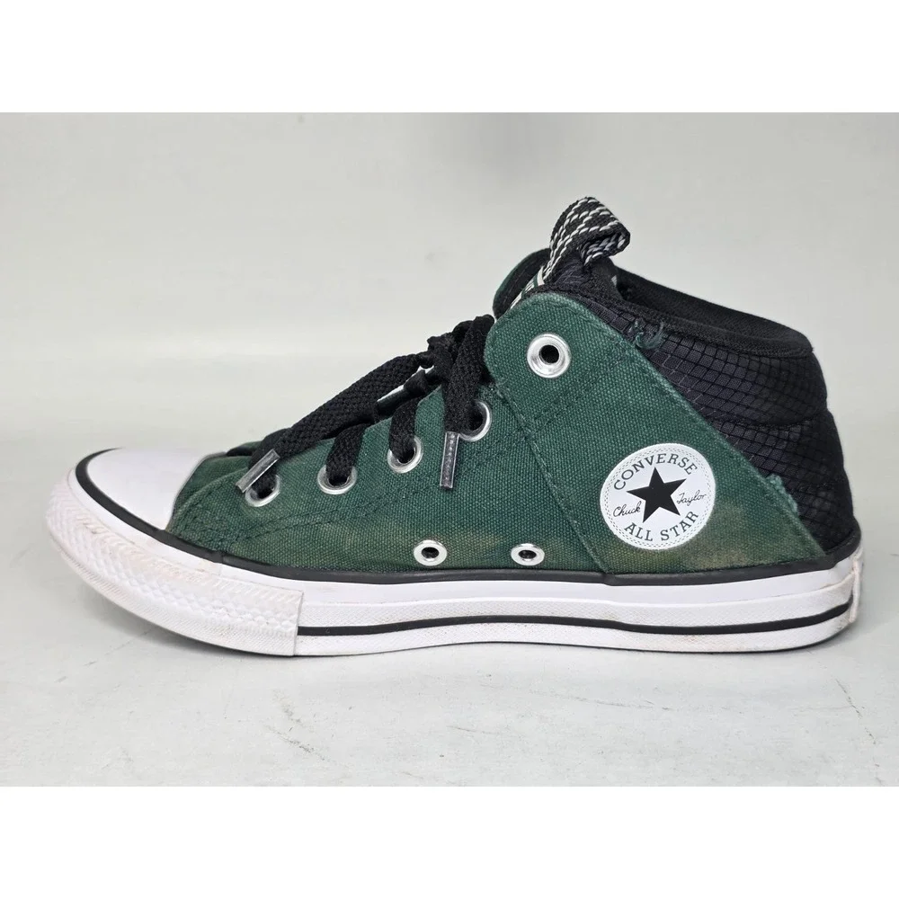 Converse Chuck Taylor All Star‎ Axel Youth Sneakers Size 2 Green Canvas Hi Shoes